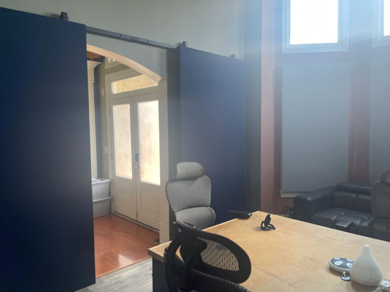 Teleconferencing Acoustic Panel Barn Doors